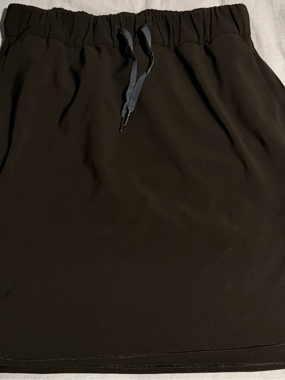 lululemon athletica Black Drawstring Mini Skirt
